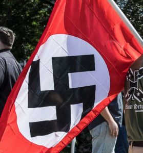 Charlottesville Nazi flag photo