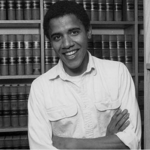 Photo of a young Barack Obama - Leadership