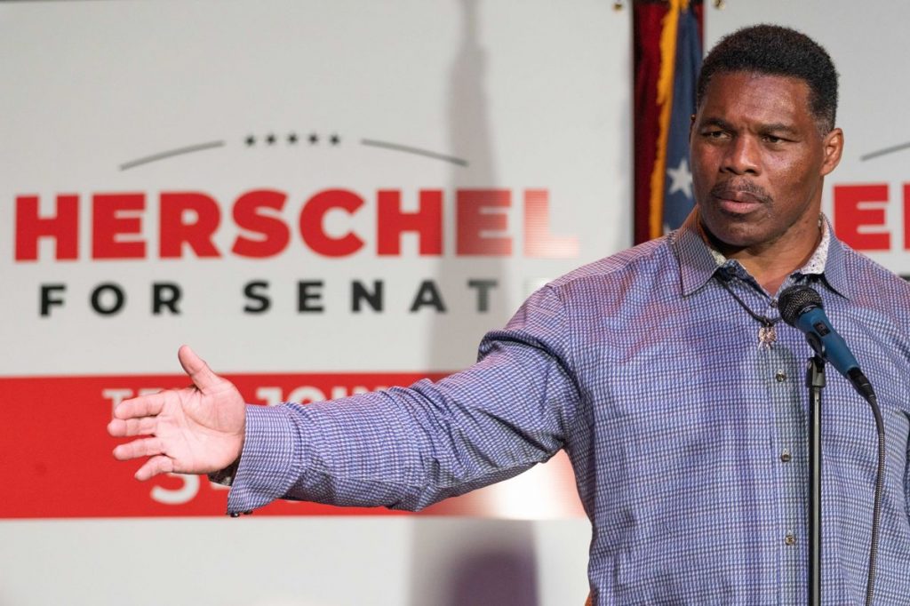 Hershel Walker at a Rally